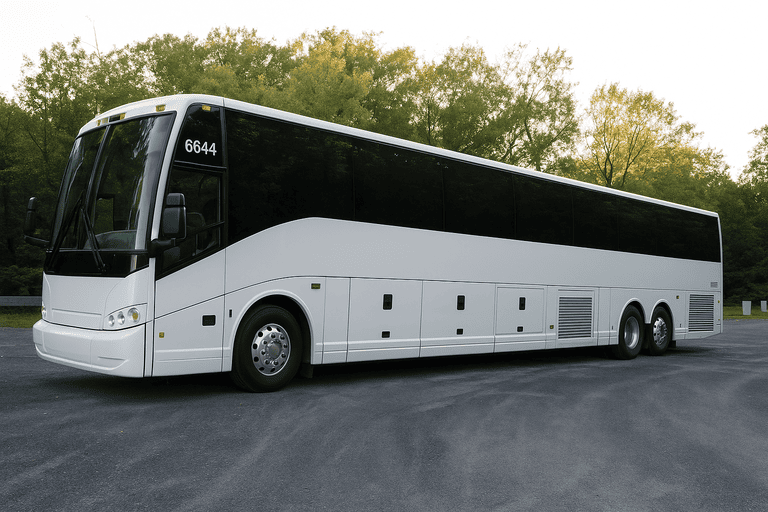 exterior of Pico Rivera Charter Bus coach bus