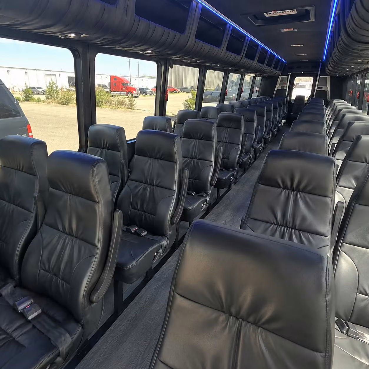 25 passenger minibus interior
