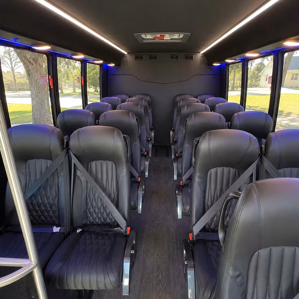 28 passenger minibus inside