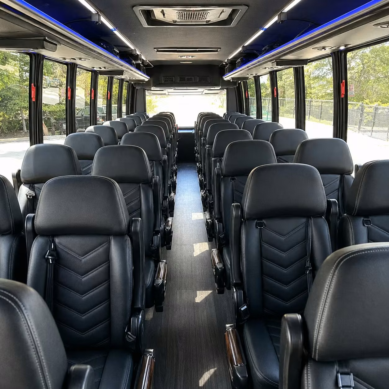 28 passenger minibus interior
