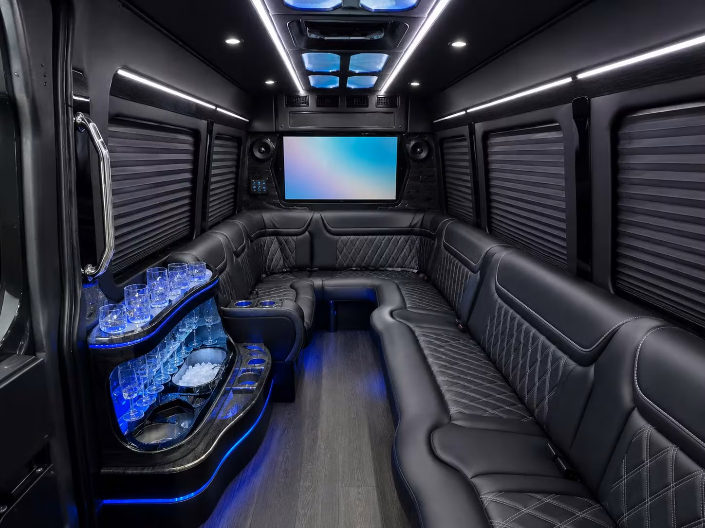 bringing the whole group charter a bus for large group concert transportation from pico rivera