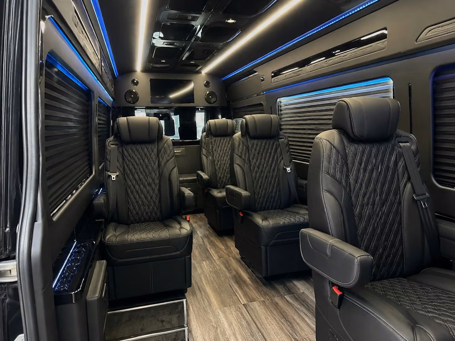 sprinter van with driver inside